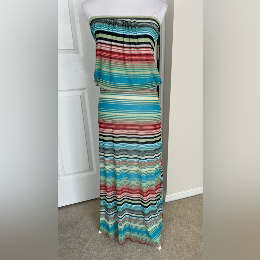Cynthia Rowley Long Strapless Dress - Size Small